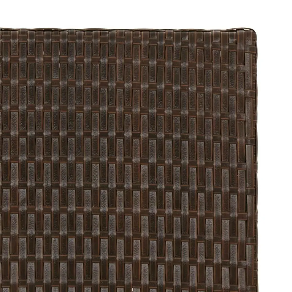 Folding Table Brown 45x35x32 cm Poly Rattan 362250