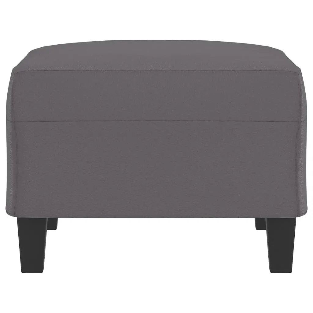 Footstool Grey 70x55x41 cm Faux Leather 349358