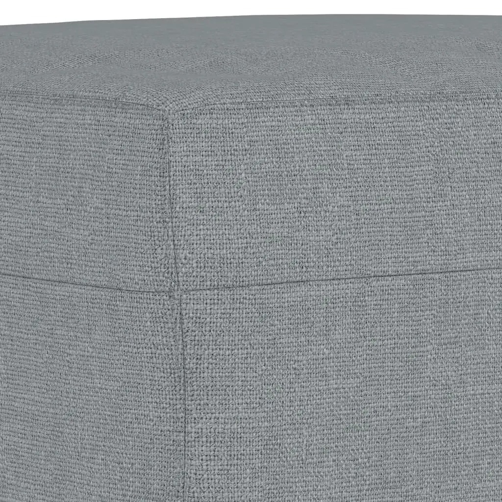 Footstool Light Grey 60x50x41 cm Fabric 349327