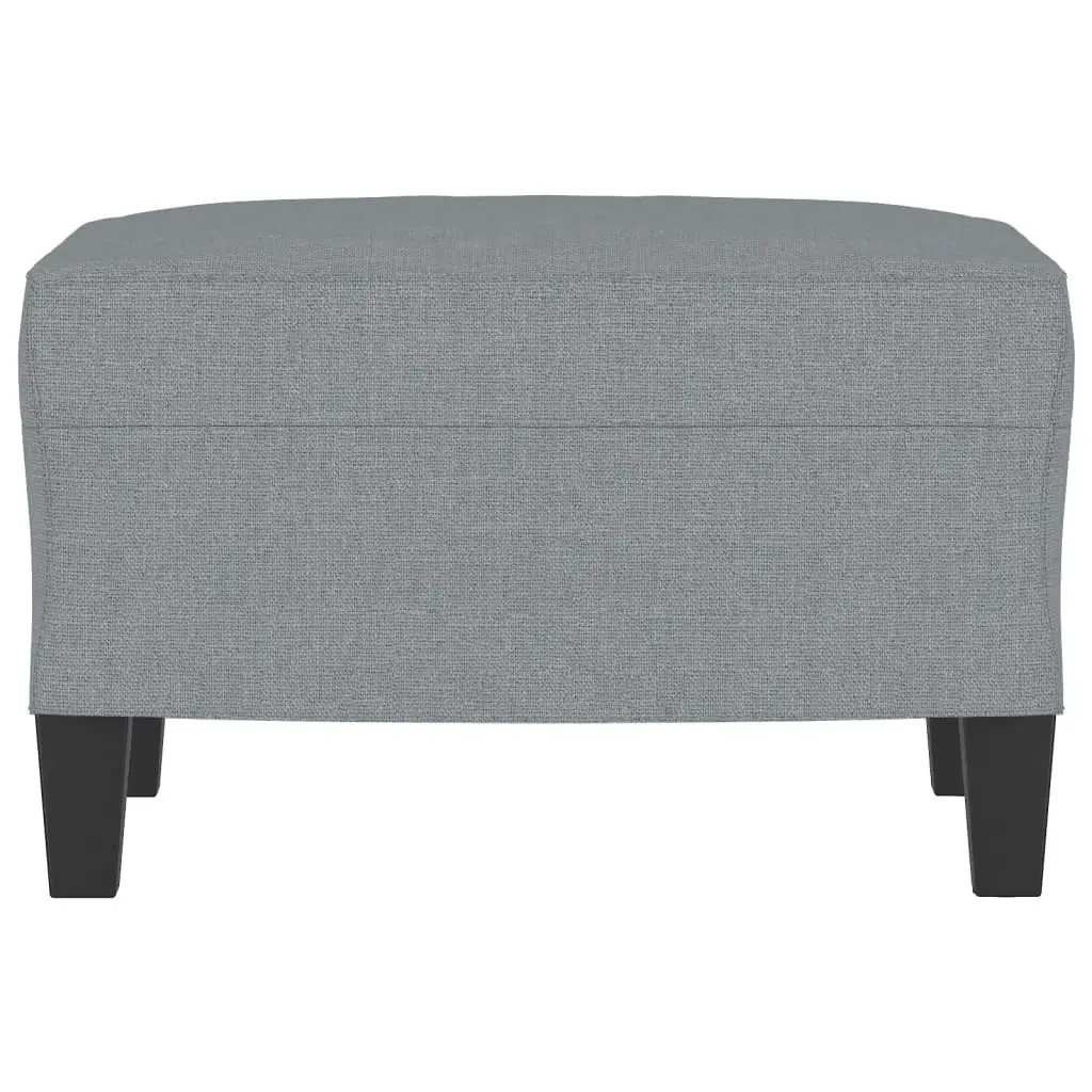 Footstool Light Grey 60x50x41 cm Fabric 349327