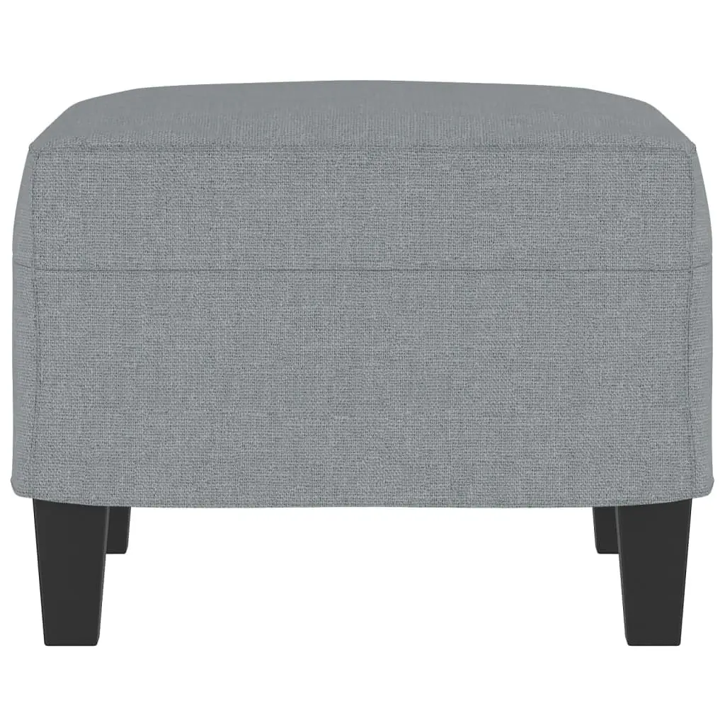 Footstool Light Grey 60x50x41 cm Fabric 349327