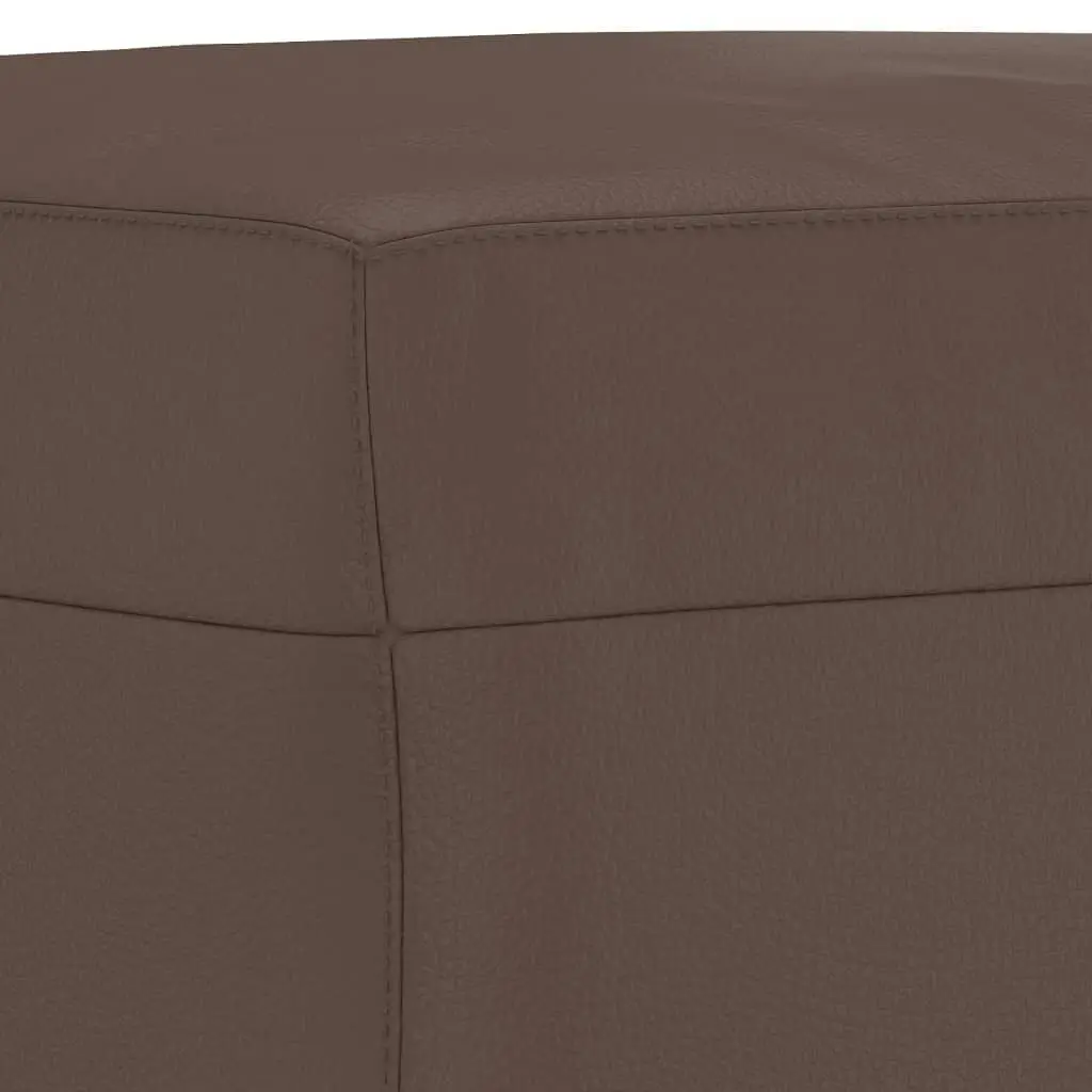 Footstool Brown 60x50x41 cm Faux Leather 349337