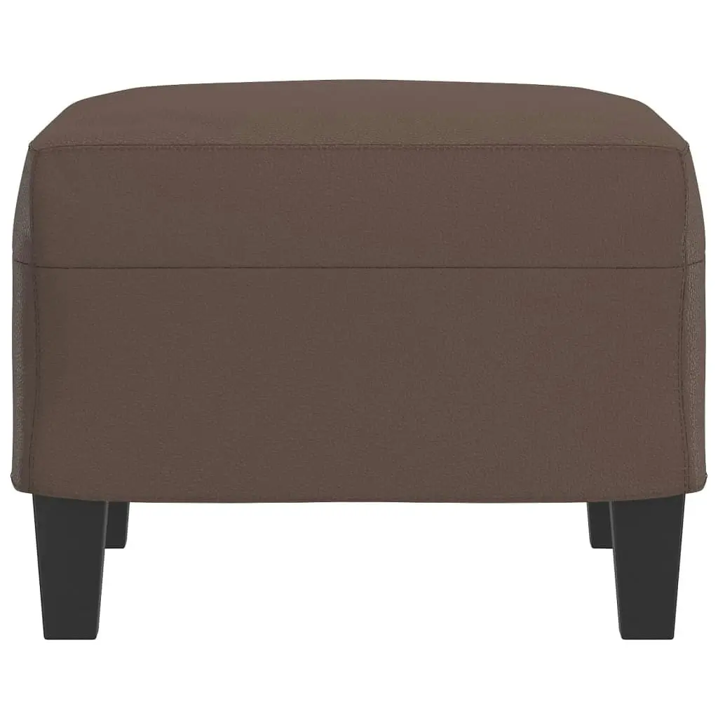 Footstool Brown 60x50x41 cm Faux Leather 349337