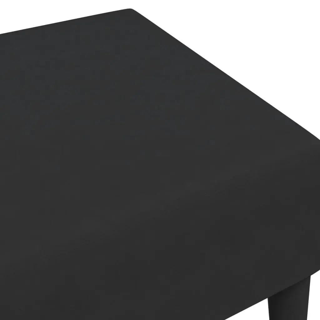 Footstool Black 77x55x31 cm Velvet 379560