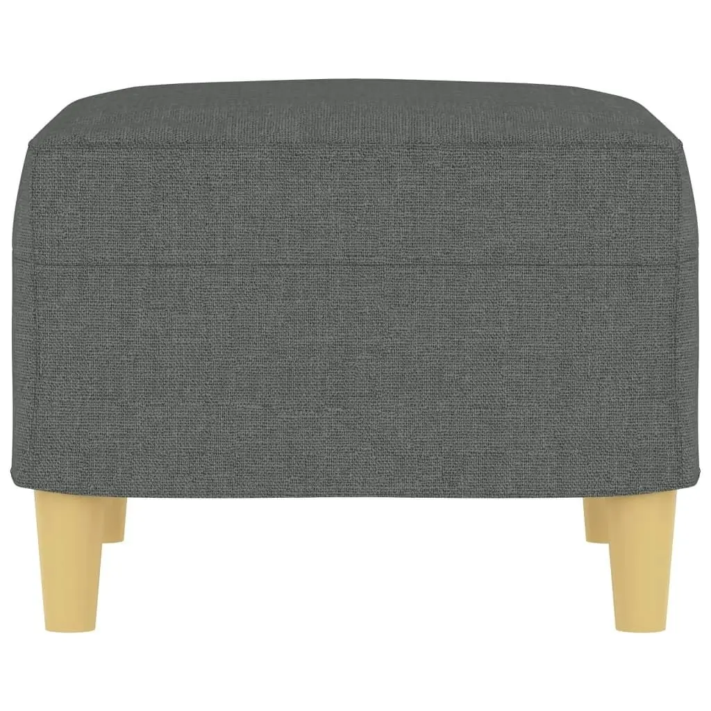 Footstool Dark Grey 60x50x41 cm Fabric 349264