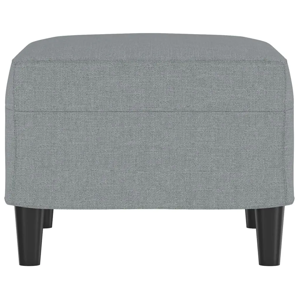 Footstool Light Grey 60x50x41 cm Fabric 349279