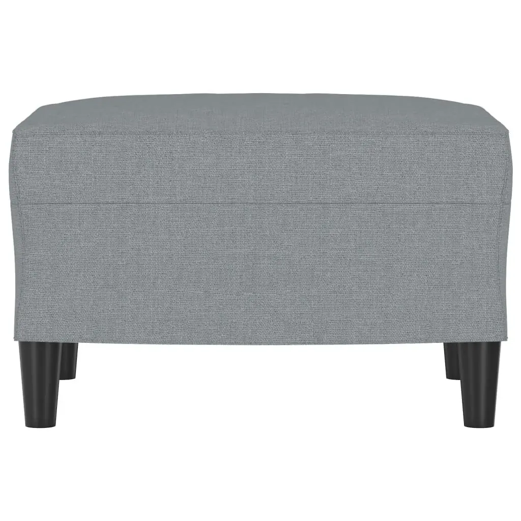 Footstool Light Grey 60x50x41 cm Fabric 349279