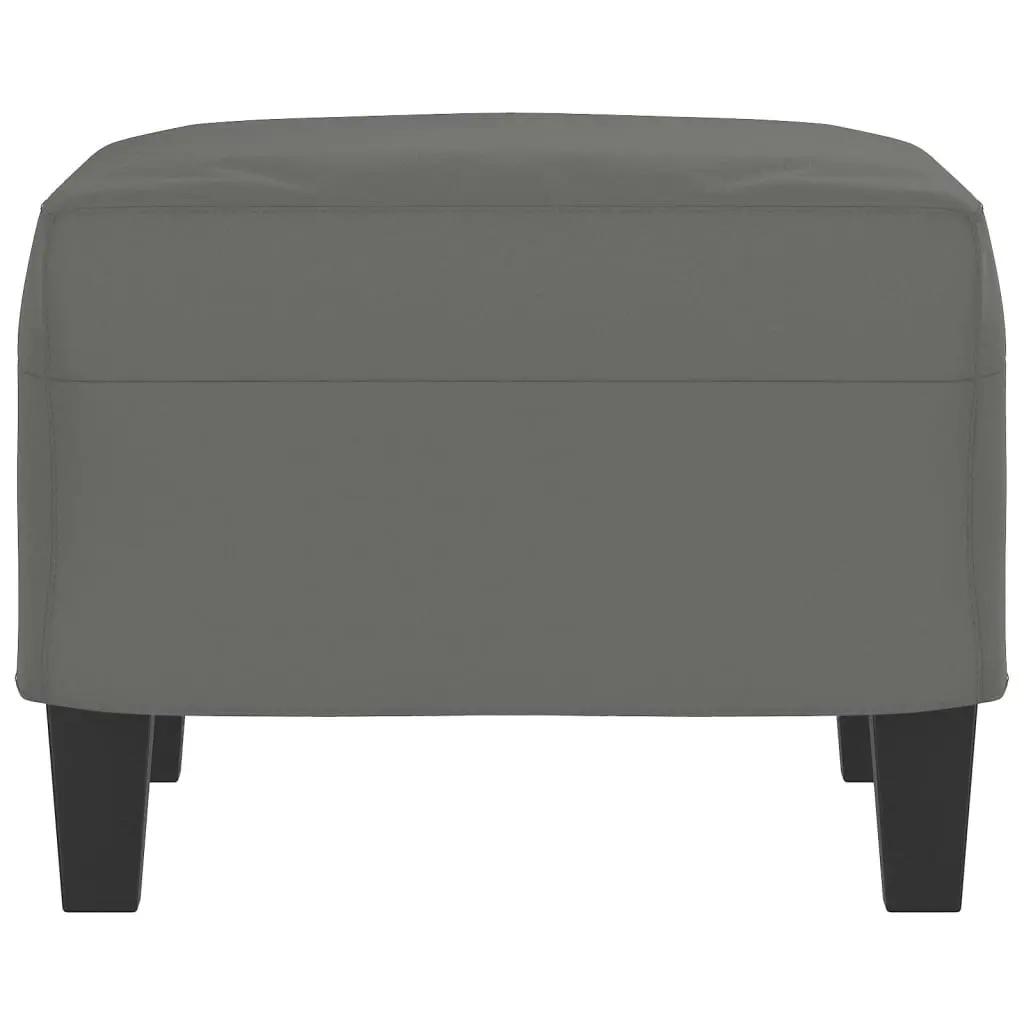 Footstool Dark Grey 60x50x41 cm Microfibre Fabric 349343