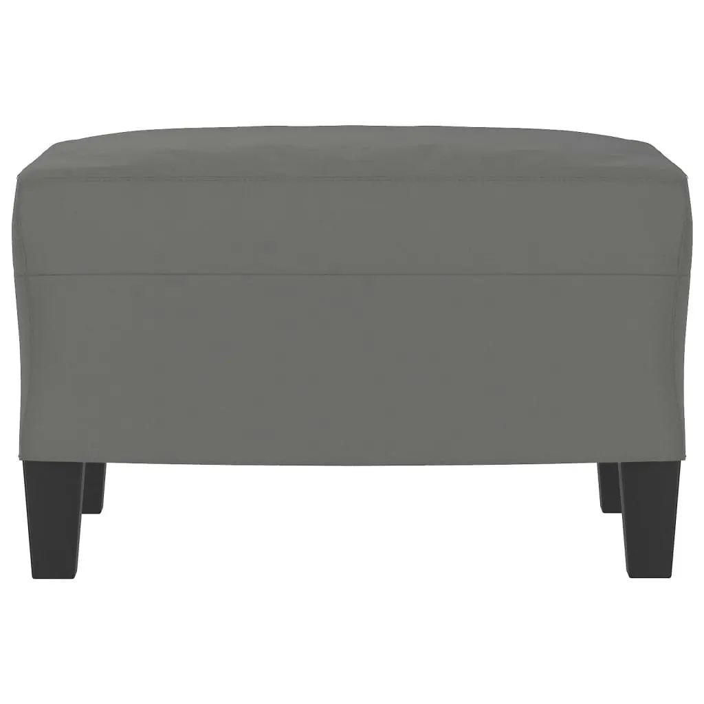 Footstool Dark Grey 60x50x41 cm Microfibre Fabric 349343