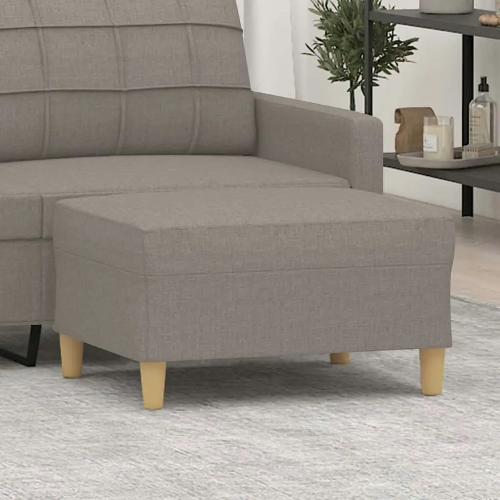 Footstool Taupe 70x55x41 cm Fabric 349278