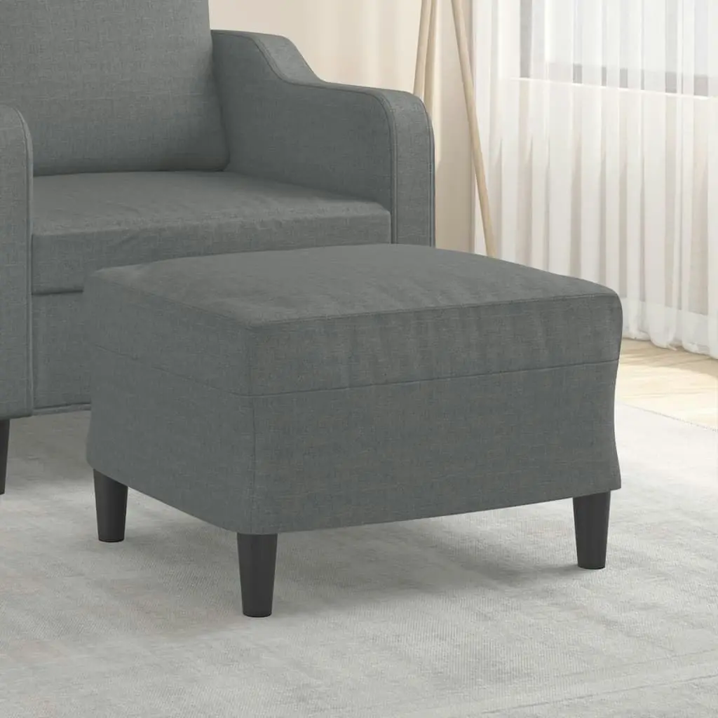 Footstool Dark Grey 60x50x41 cm Fabric 349280