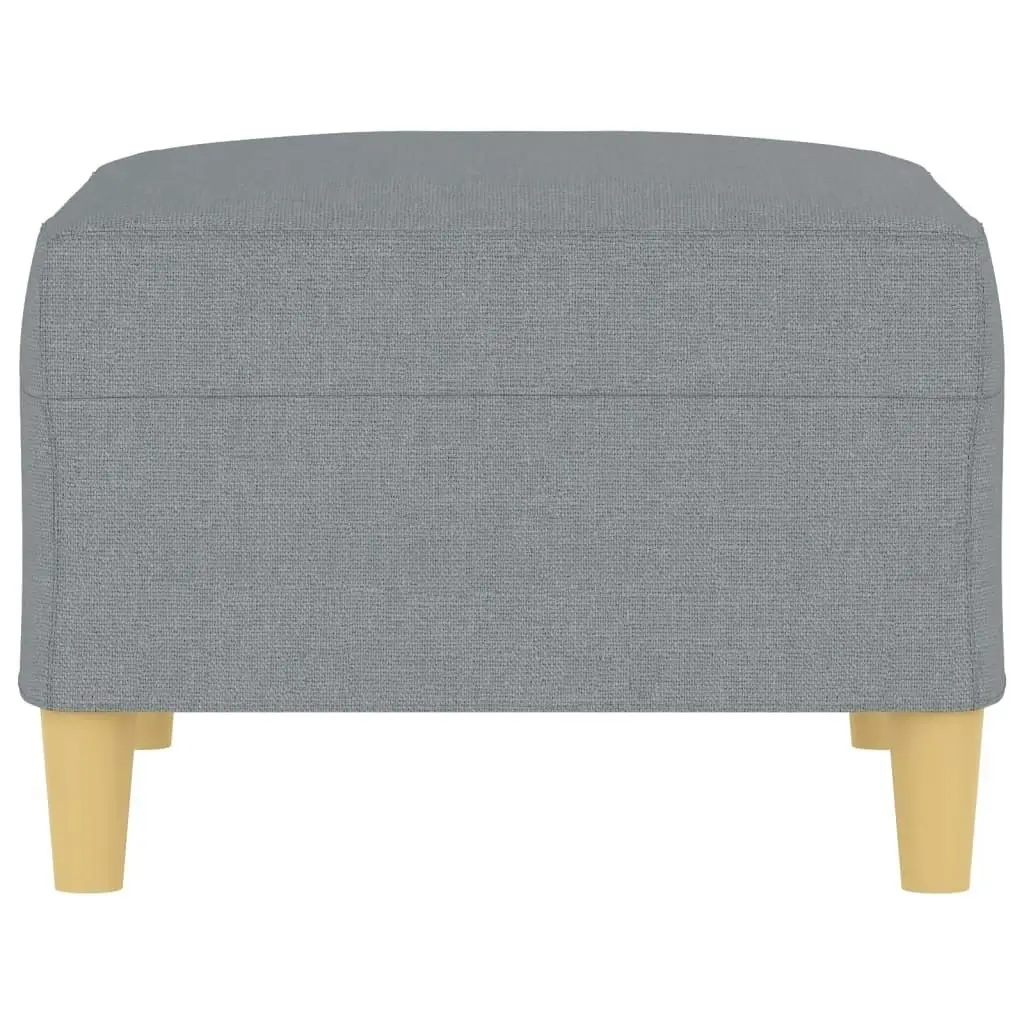 Footstool Light Grey 70x55x41 cm Fabric 349271