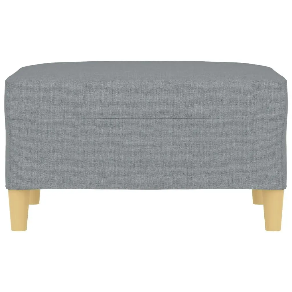 Footstool Light Grey 70x55x41 cm Fabric 349271