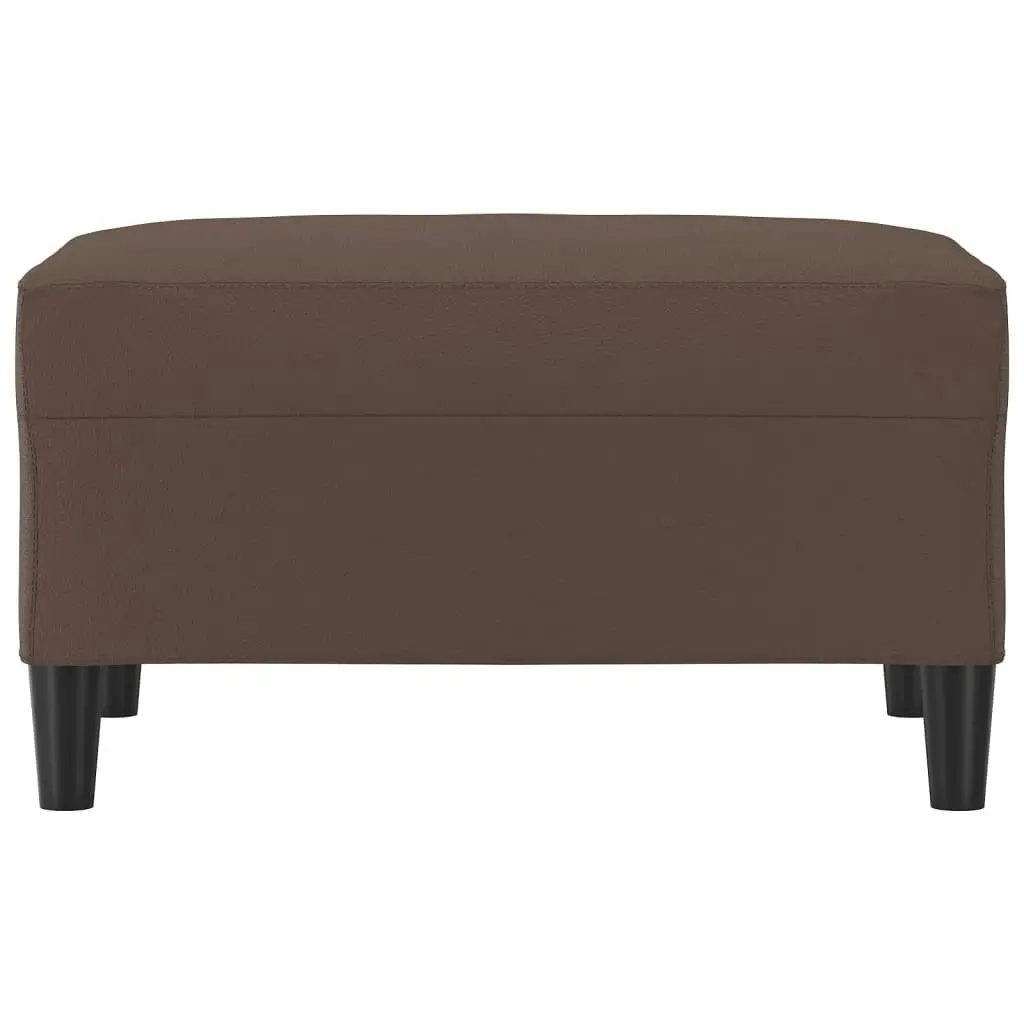 Footstool Brown 70x55x41 cm Faux Leather 349313