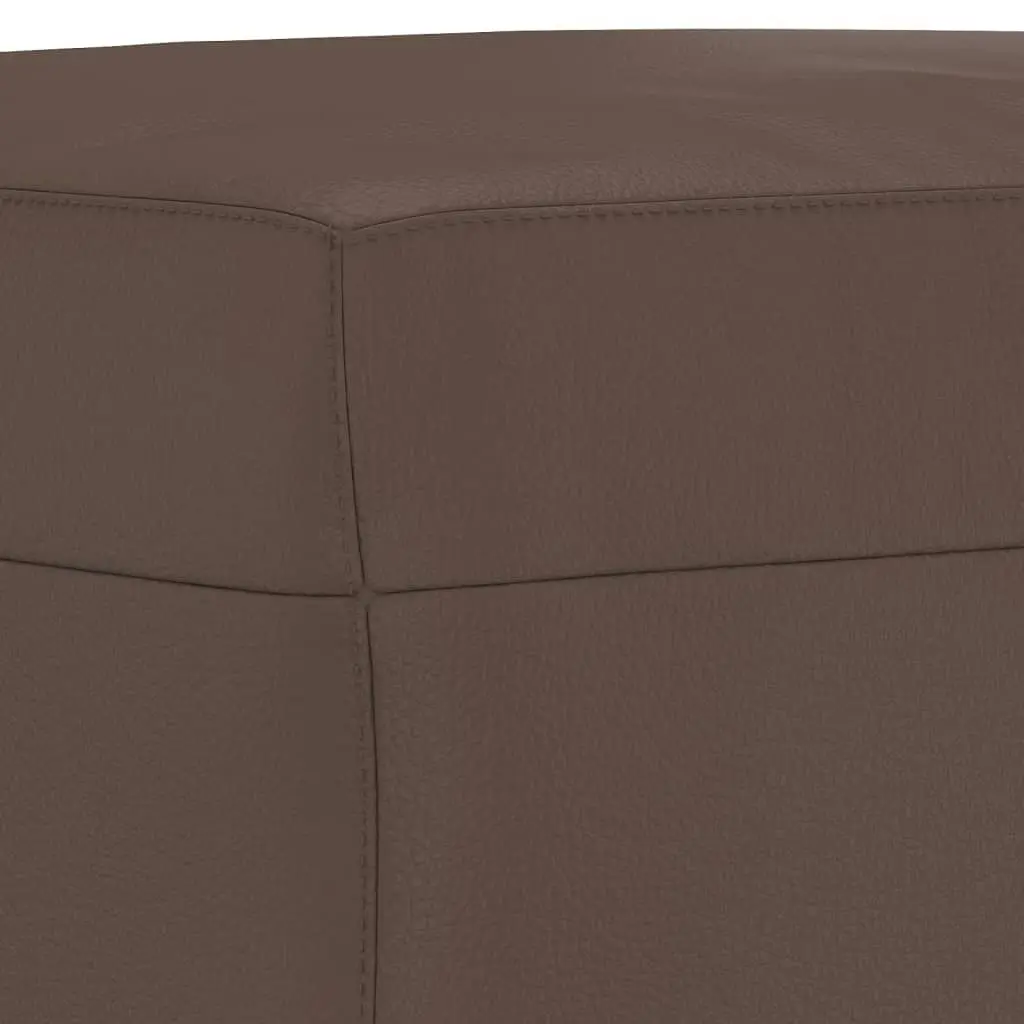 Footstool Brown 70x55x41 cm Faux Leather 349313