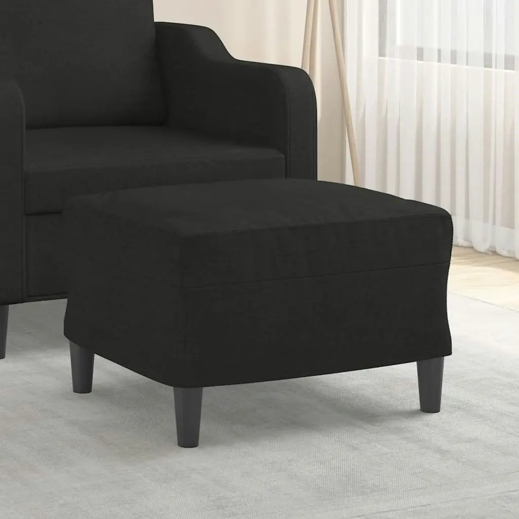 Footstool Black 60x50x41 cm Fabric 349283