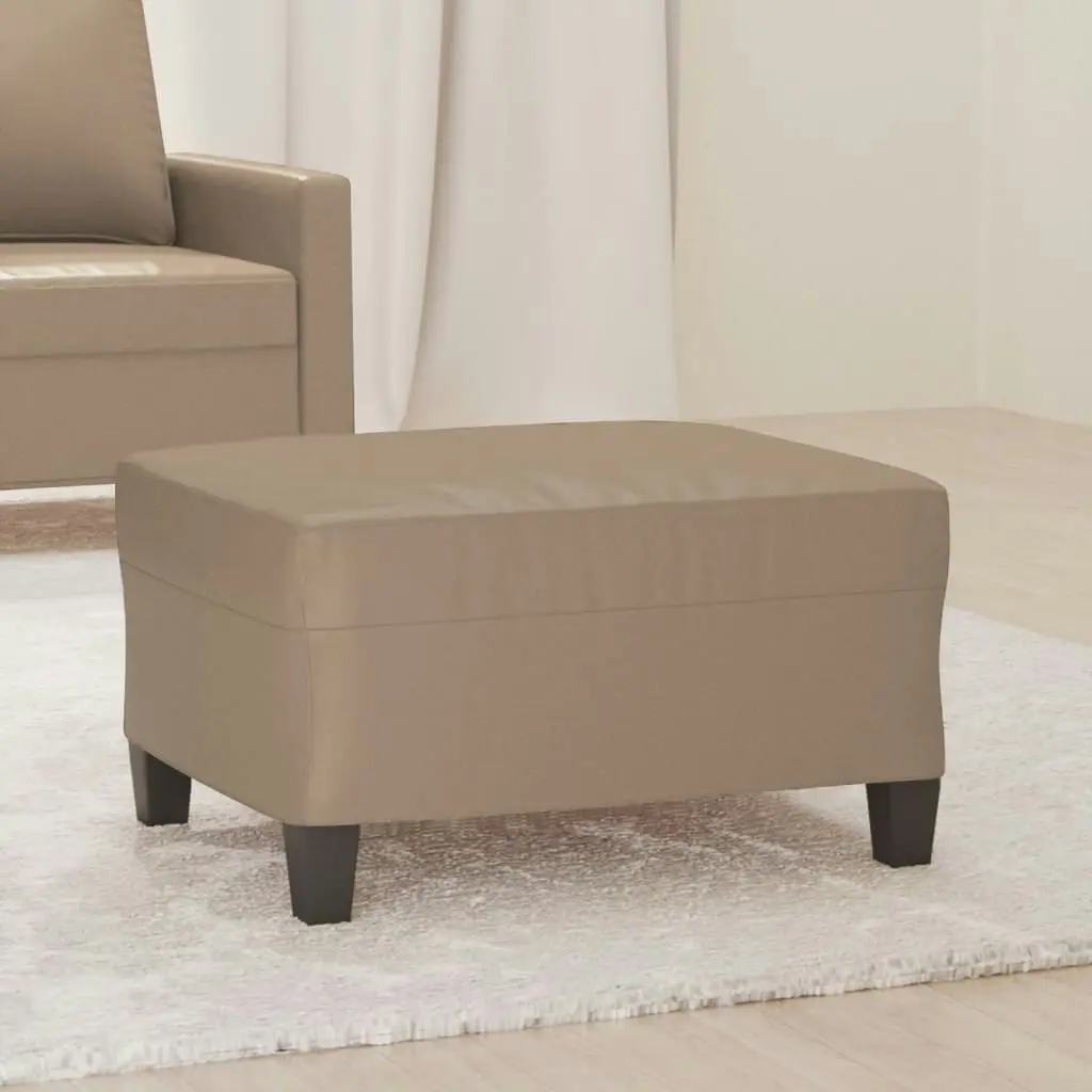 Footstool Cappuccino 70x55x41 cm Faux Leather 349360