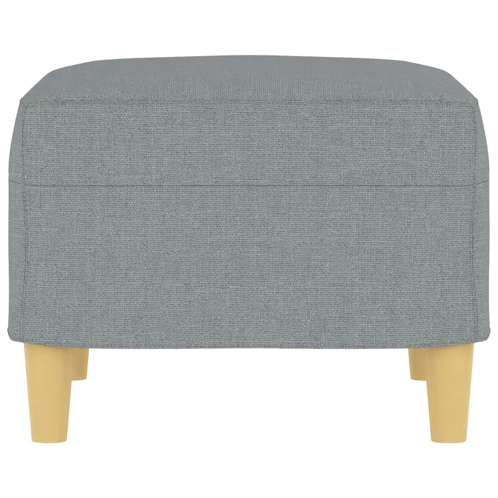 Footstool Light Grey 60x50x41 cm Fabric 349263