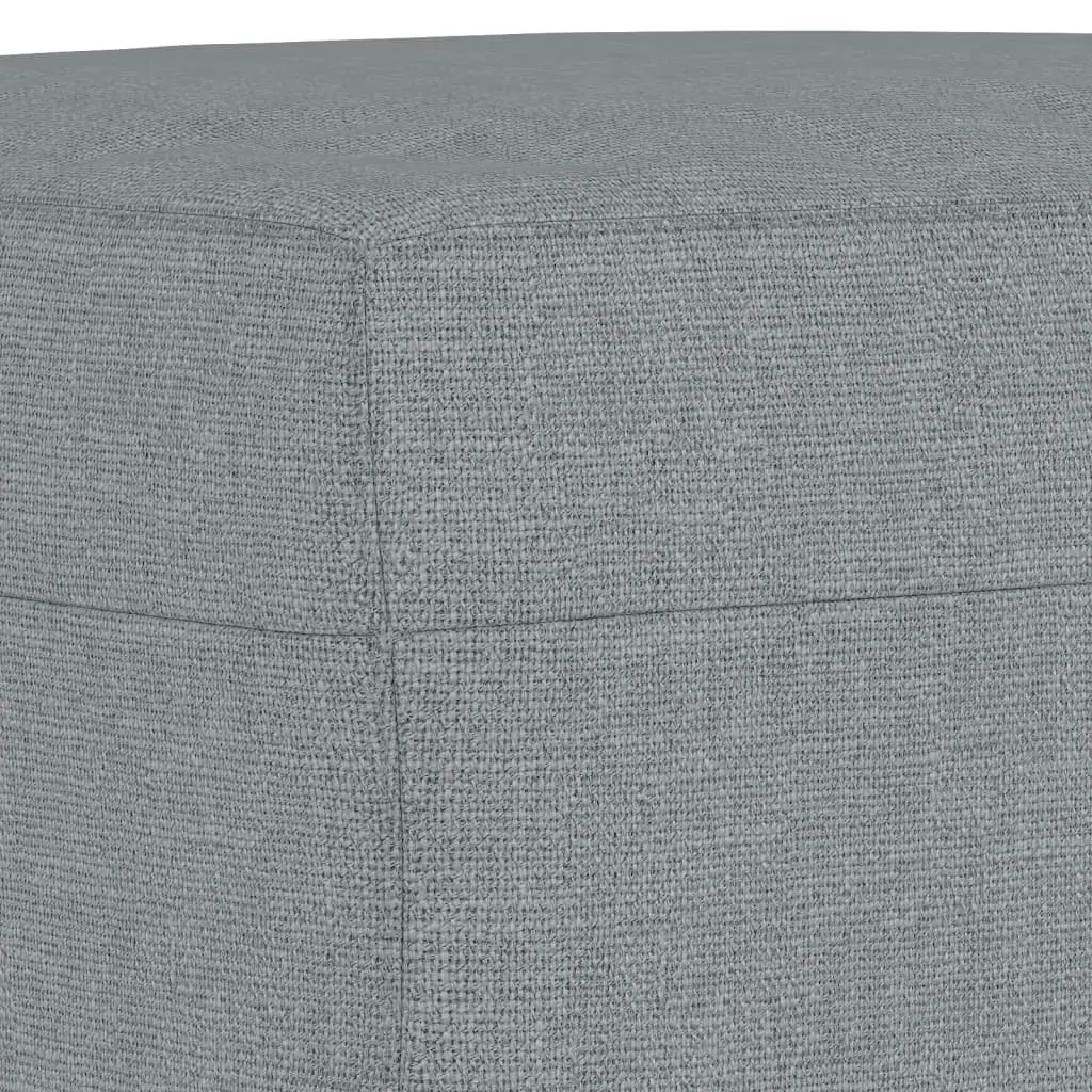 Footstool Light Grey 60x50x41 cm Fabric 349263