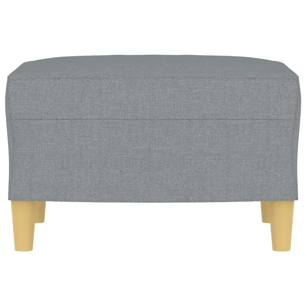 Footstool Light Grey 60x50x41 cm Fabric 349263