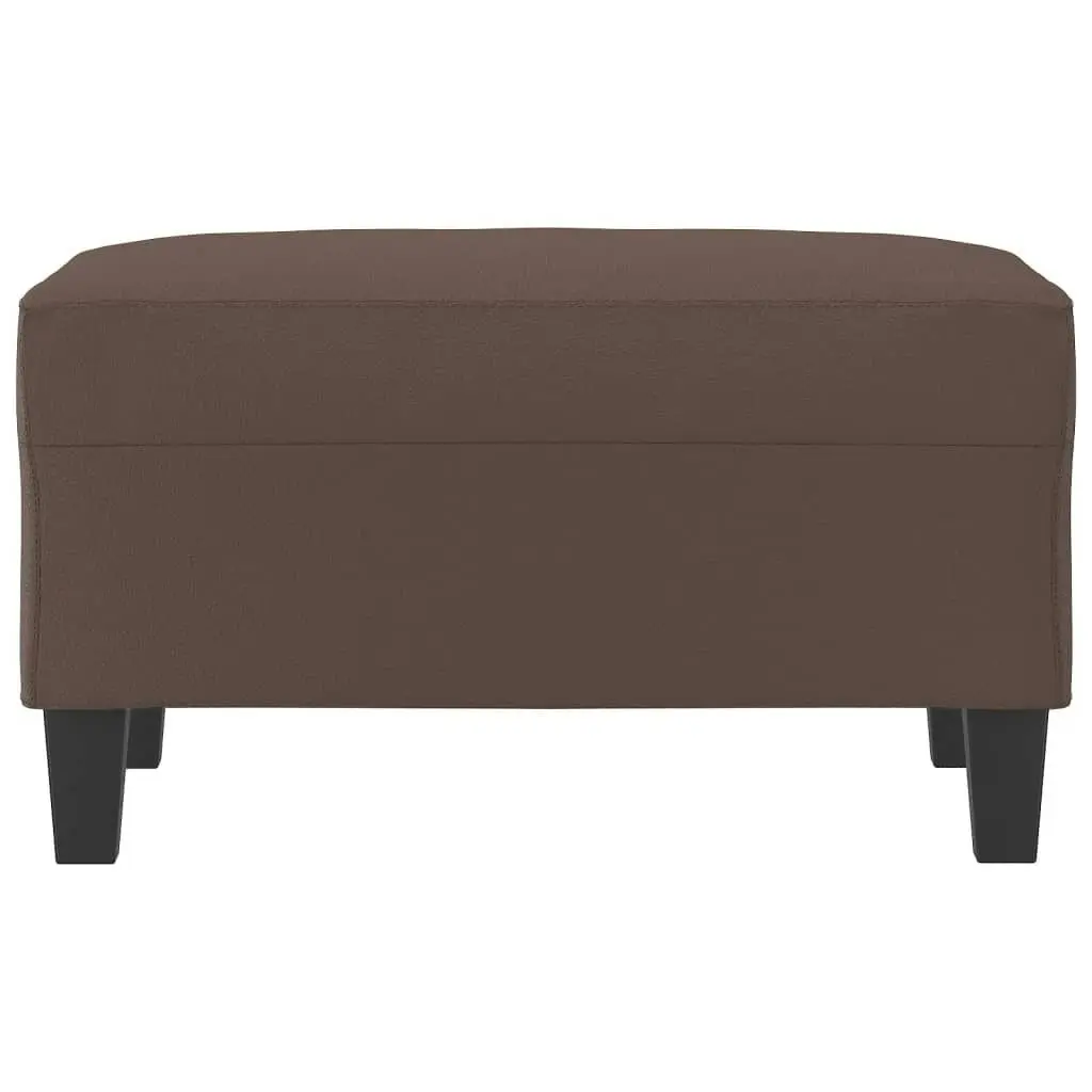 Footstool Brown 70x55x41 cm Faux Leather 349357