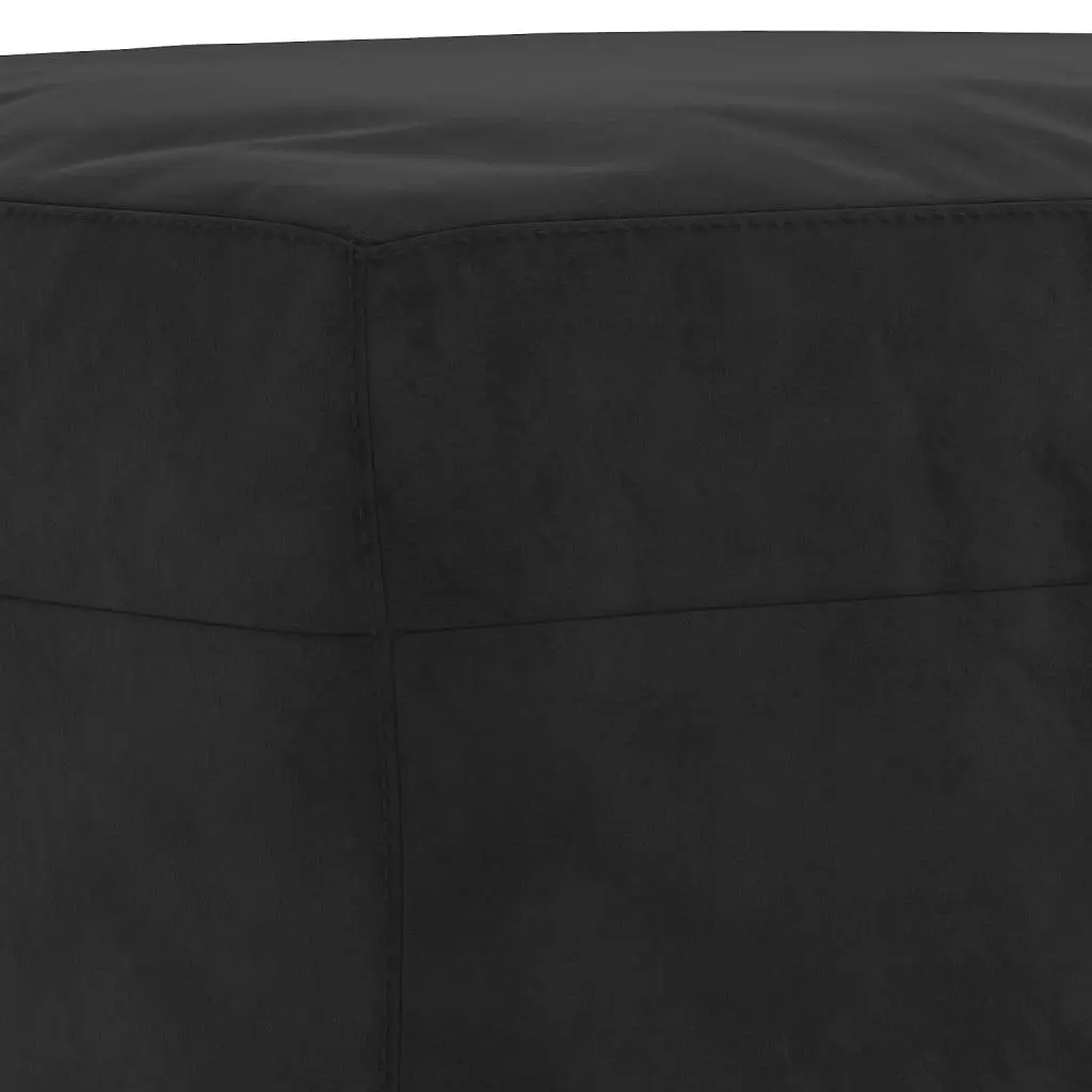 Footstool Black 70x55x41 cm Velvet 349322