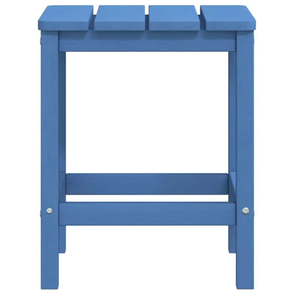 Garden Adirondack Table Aqua Blue 38x38x46 cm HDPE 318644