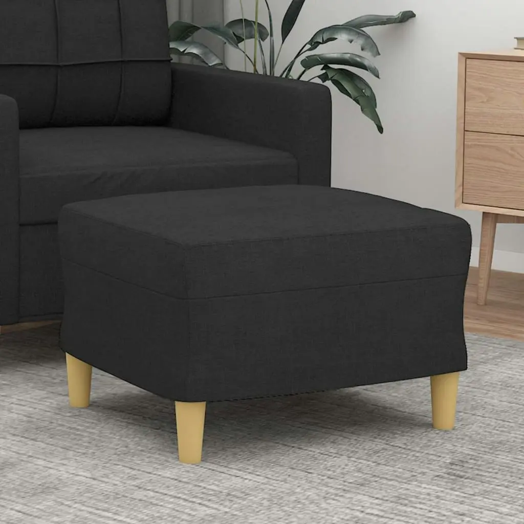 Footstool Black 60x50x41 cm Fabric 349267