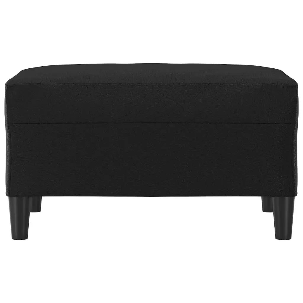 Footstool Black 70x55x41 cm Faux Leather 349311