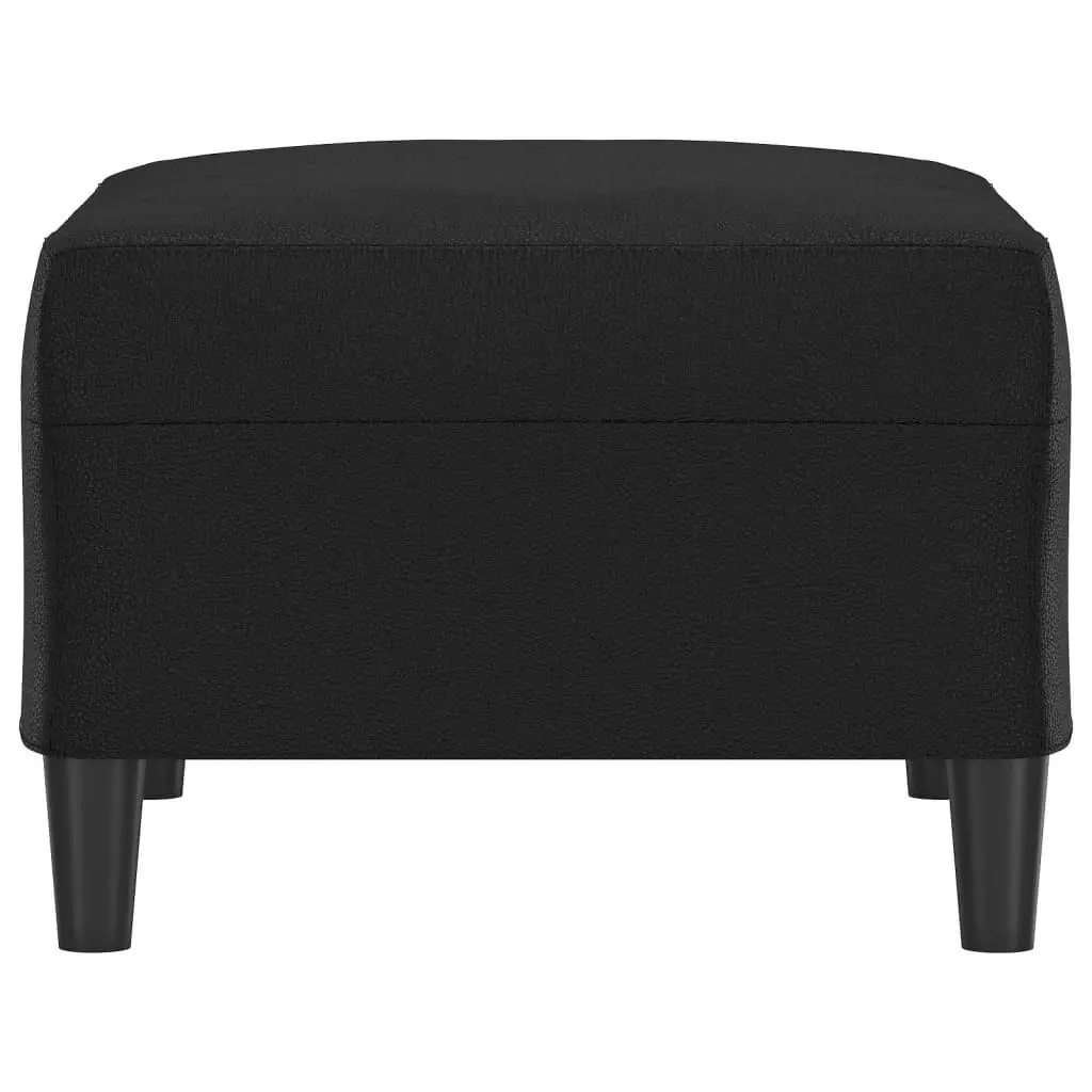 Footstool Black 70x55x41 cm Faux Leather 349311