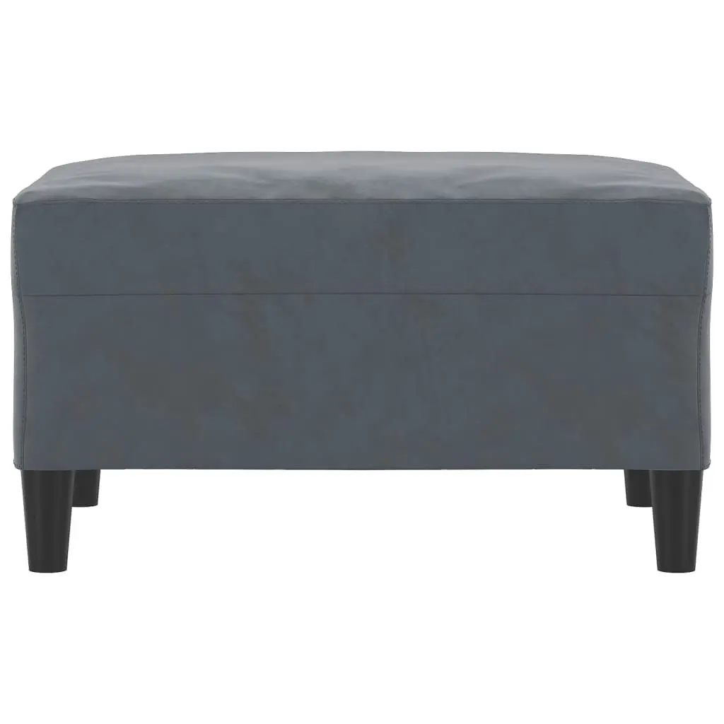 Footstool Dark Grey 70x55x41 cm Velvet 349318