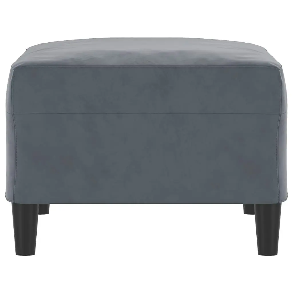 Footstool Dark Grey 70x55x41 cm Velvet 349318