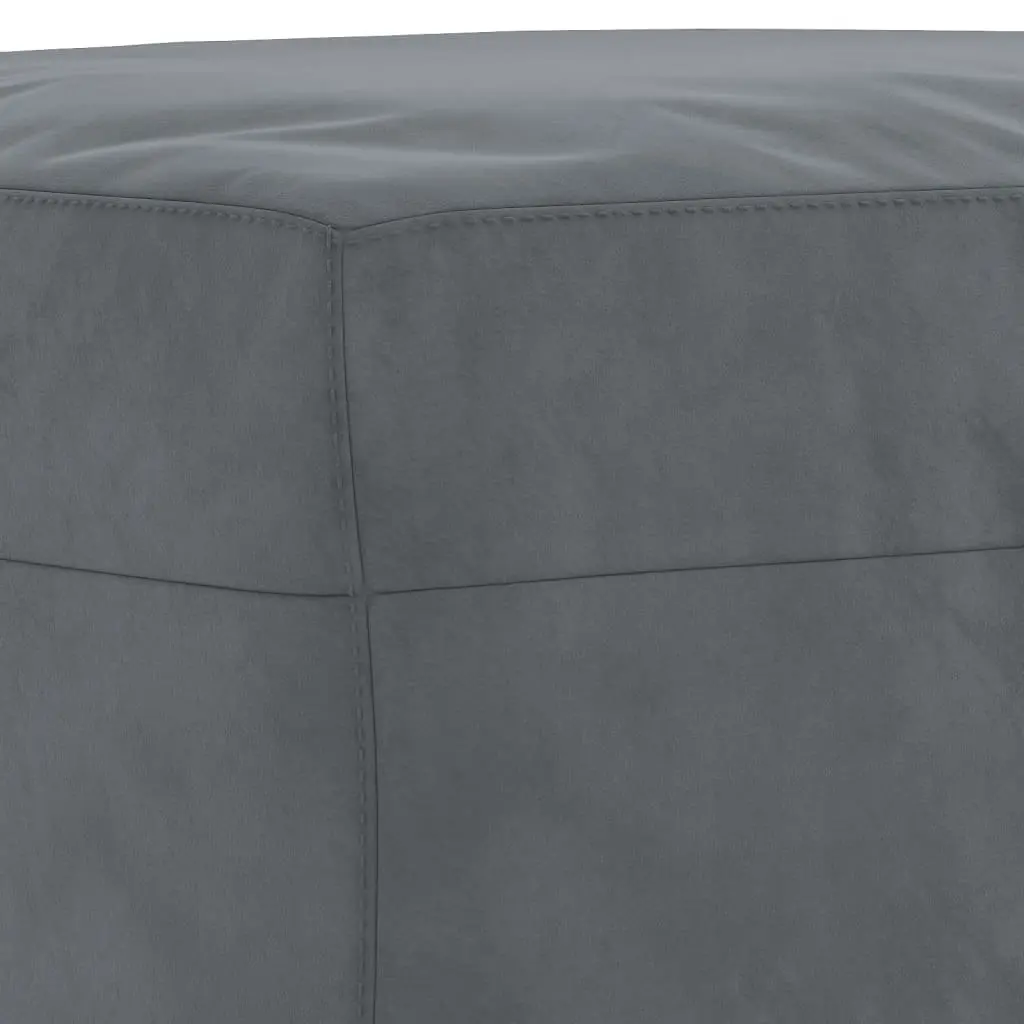 Footstool Dark Grey 70x55x41 cm Velvet 349318