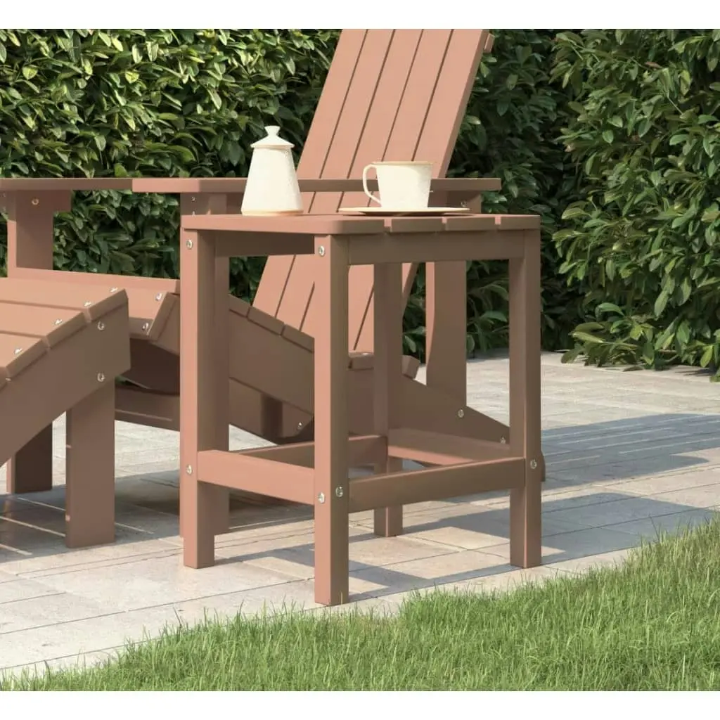 Garden Adirondack Table Brown 38x38x46 cm HDPE 318643