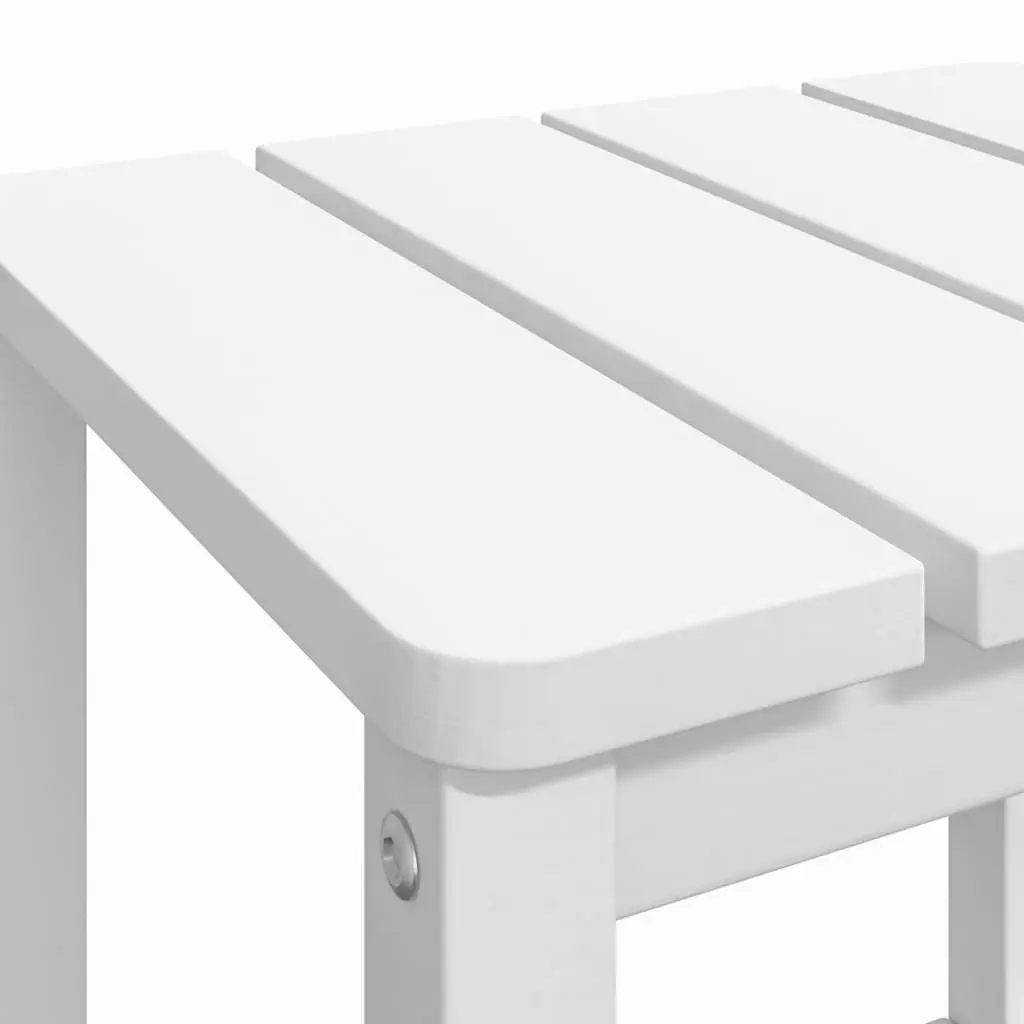 Garden Adirondack Table White 38x38x46 cm HDPE 318641