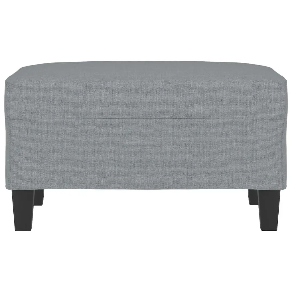 Footstool Light Grey 70x55x41 cm Fabric 349347