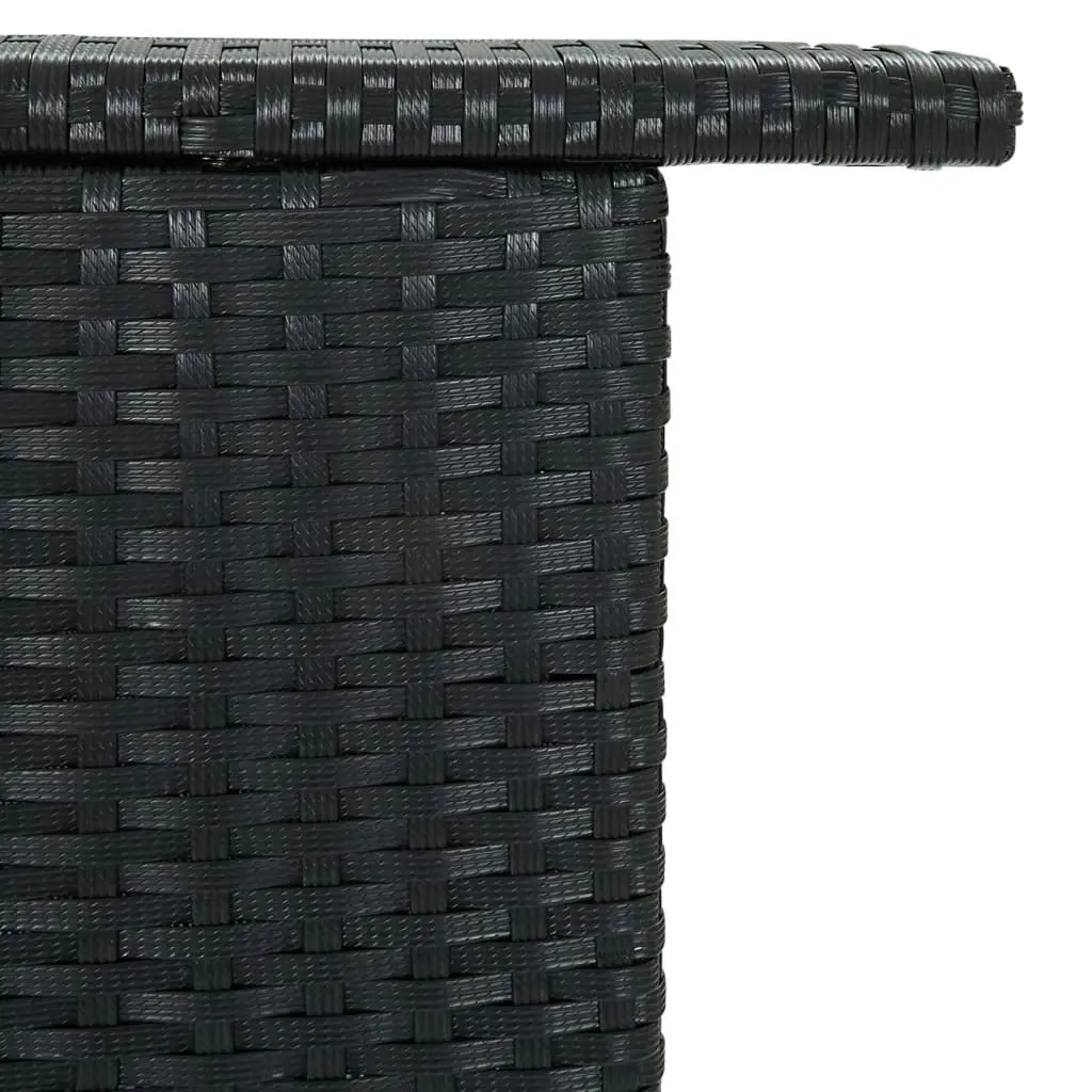 Garden Bar Table Black 120x55x110 cm Poly Rattan 313468