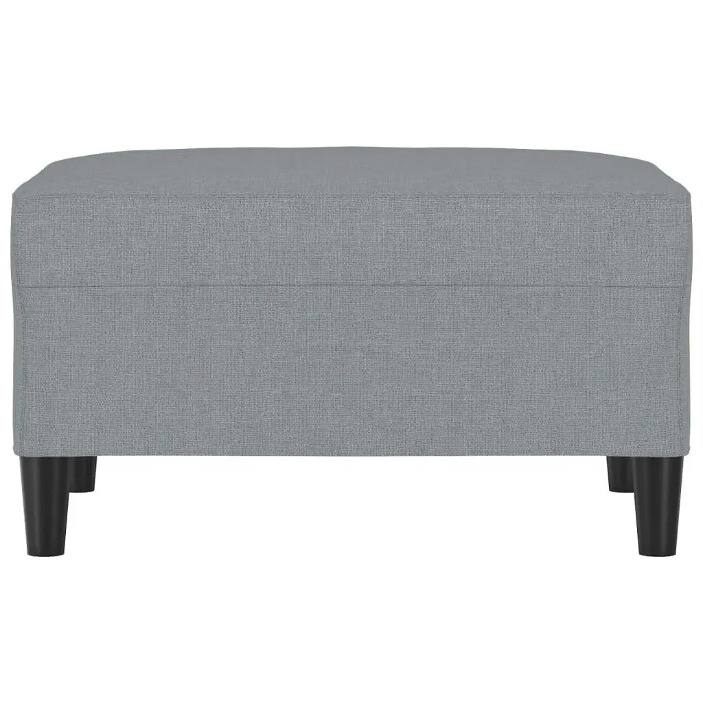 Footstool Light Grey 70x55x41 cm Fabric 349303