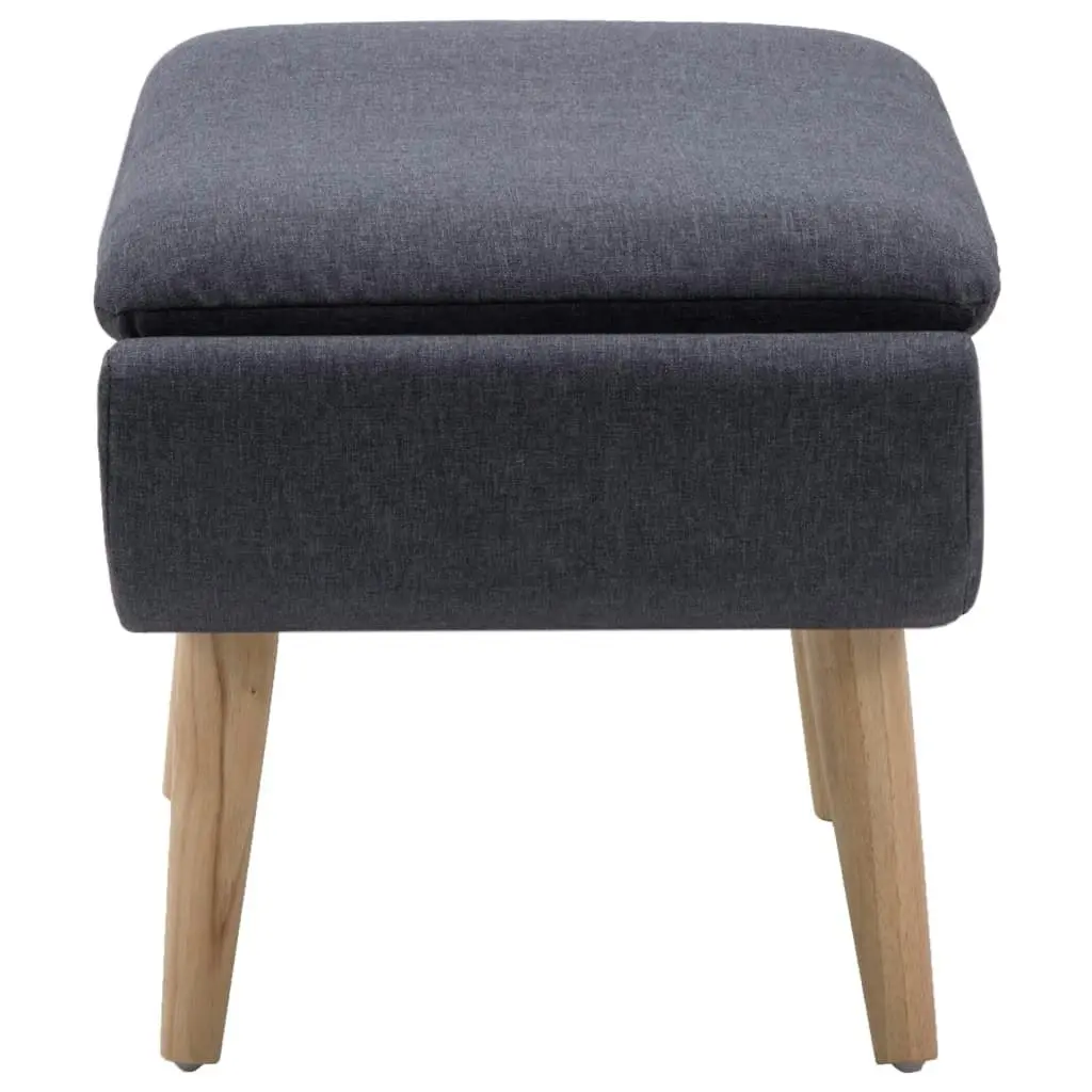 Footstool Fabric Upholstery 73x43x42 cm Dark Grey 246989