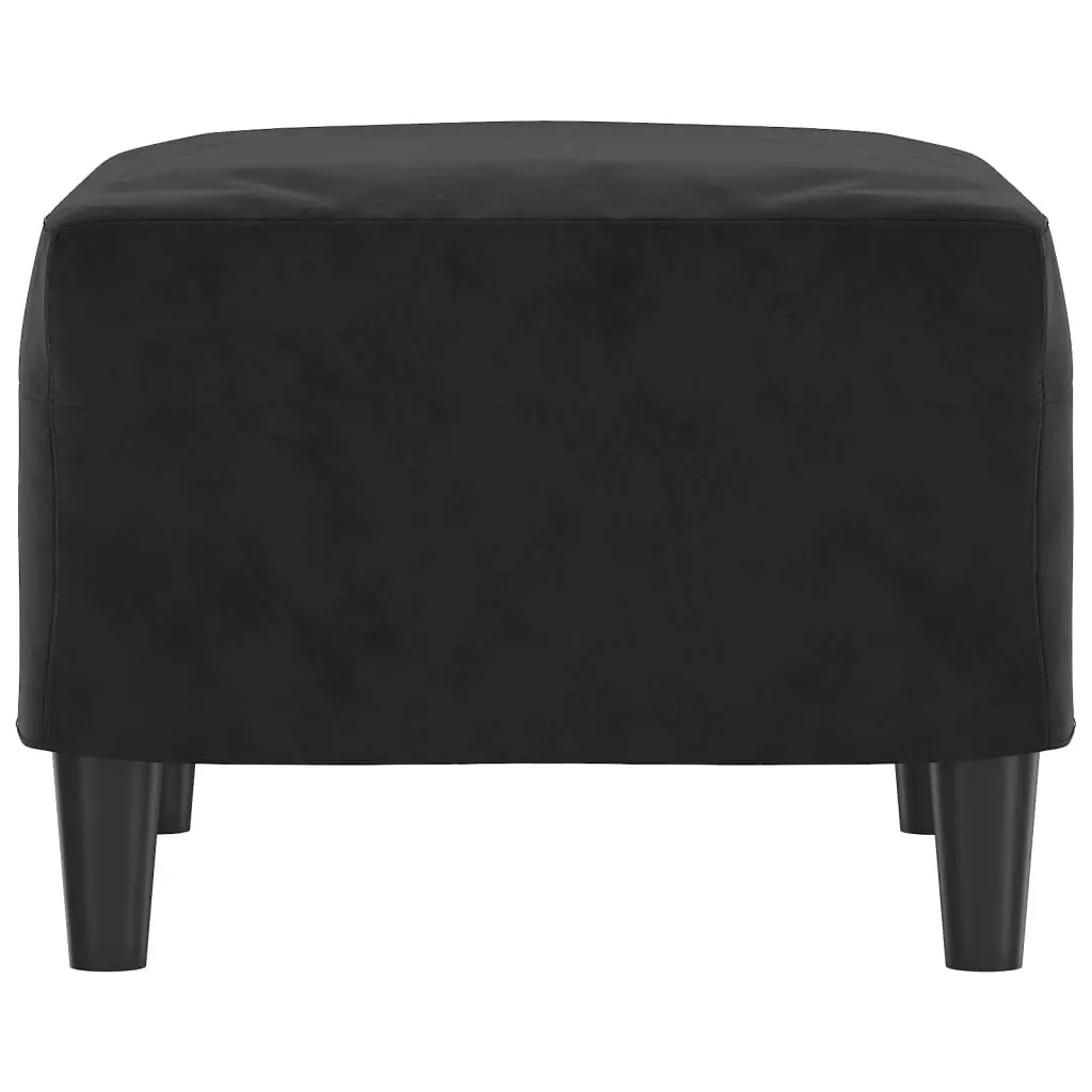 Footstool Black 60x50x41 cm Velvet 349298