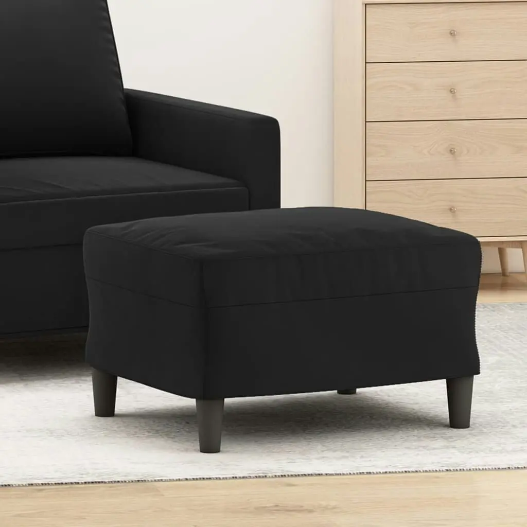 Footstool Black 60x50x41 cm Velvet 349298