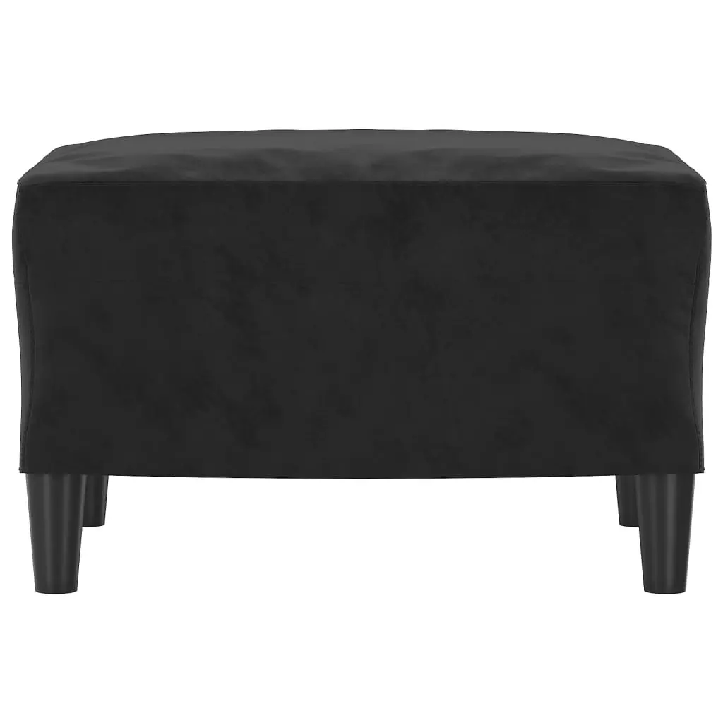 Footstool Black 60x50x41 cm Velvet 349298