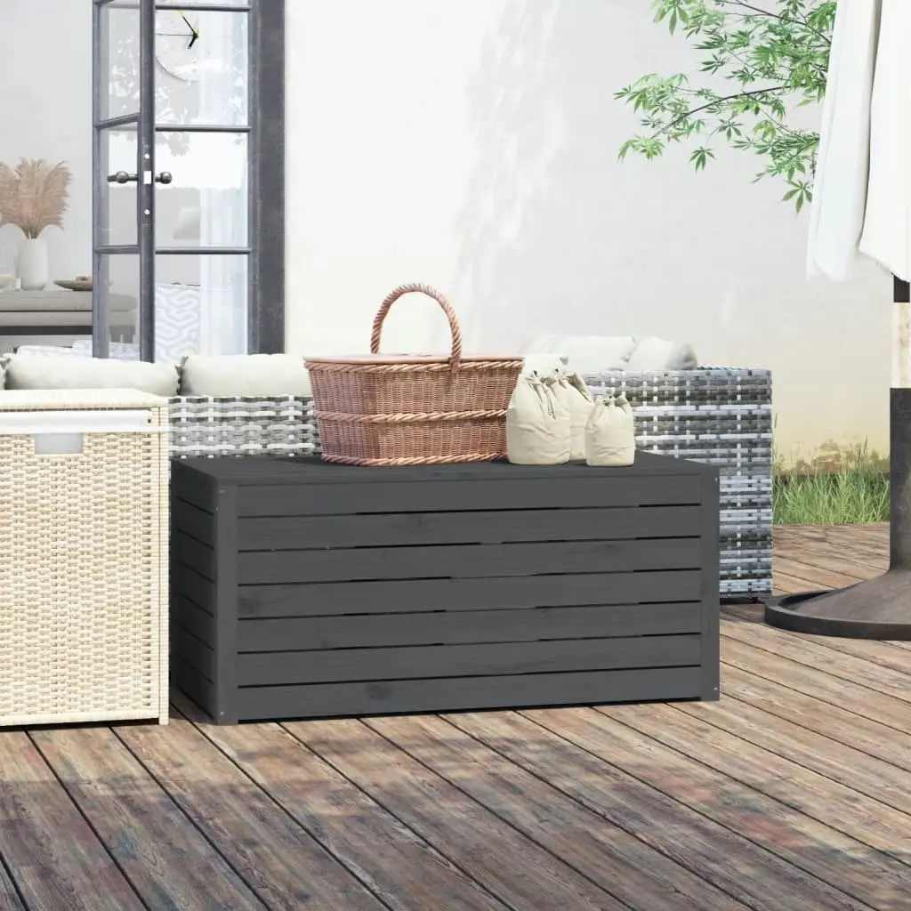 Garden Box Grey 101x50.5x46.5 cm Solid Wood Pine 823950