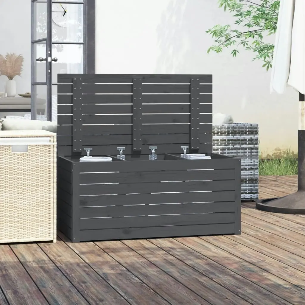 Garden Box Grey 101x50.5x46.5 cm Solid Wood Pine 823950