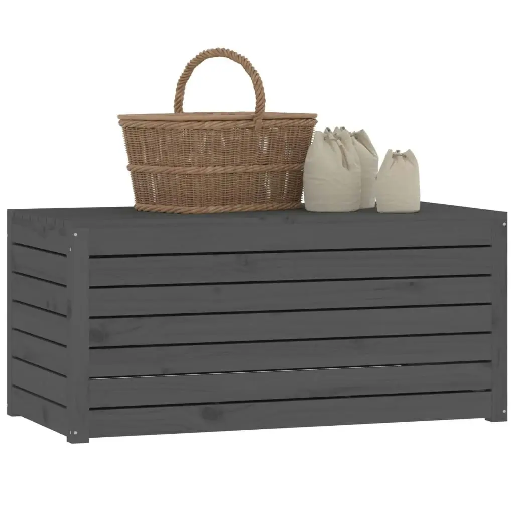 Garden Box Grey 101x50.5x46.5 cm Solid Wood Pine 823950