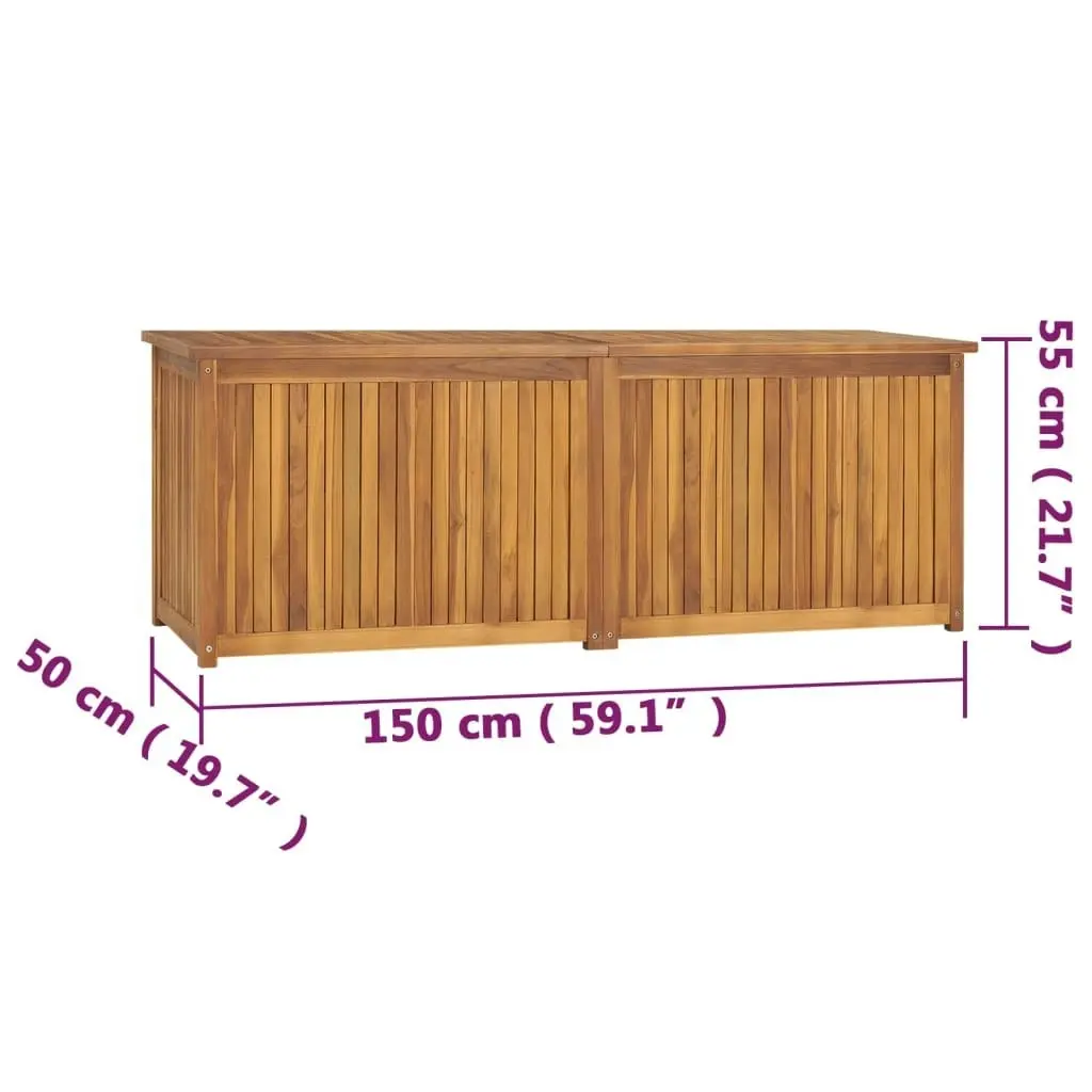 Garden Box 150x50x55 cm Solid Wood Teak 318733