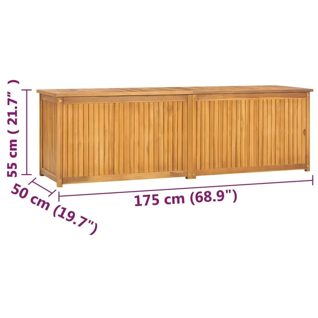 Garden Box 175x50x55 cm Solid Wood Teak 318734