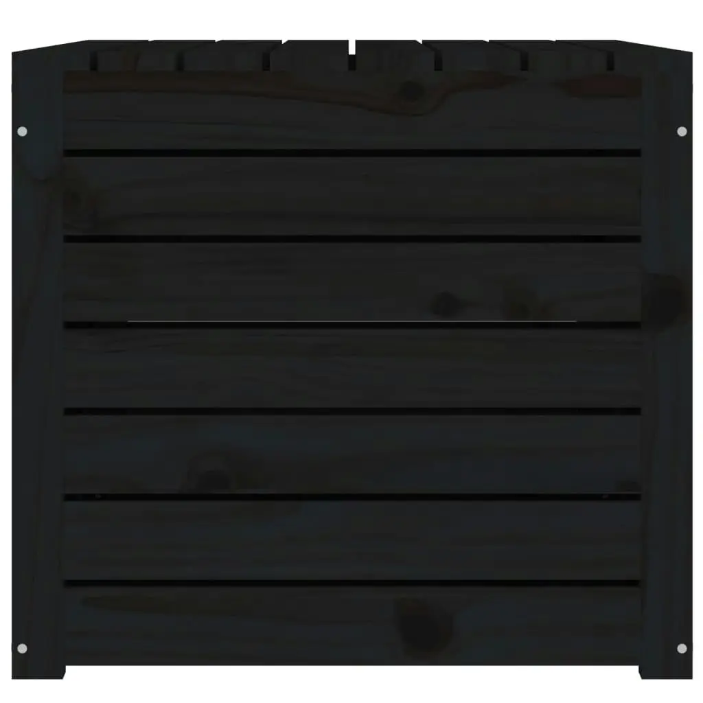 Garden Box Black 101x50.5x46.5 cm Solid Wood Pine 823952