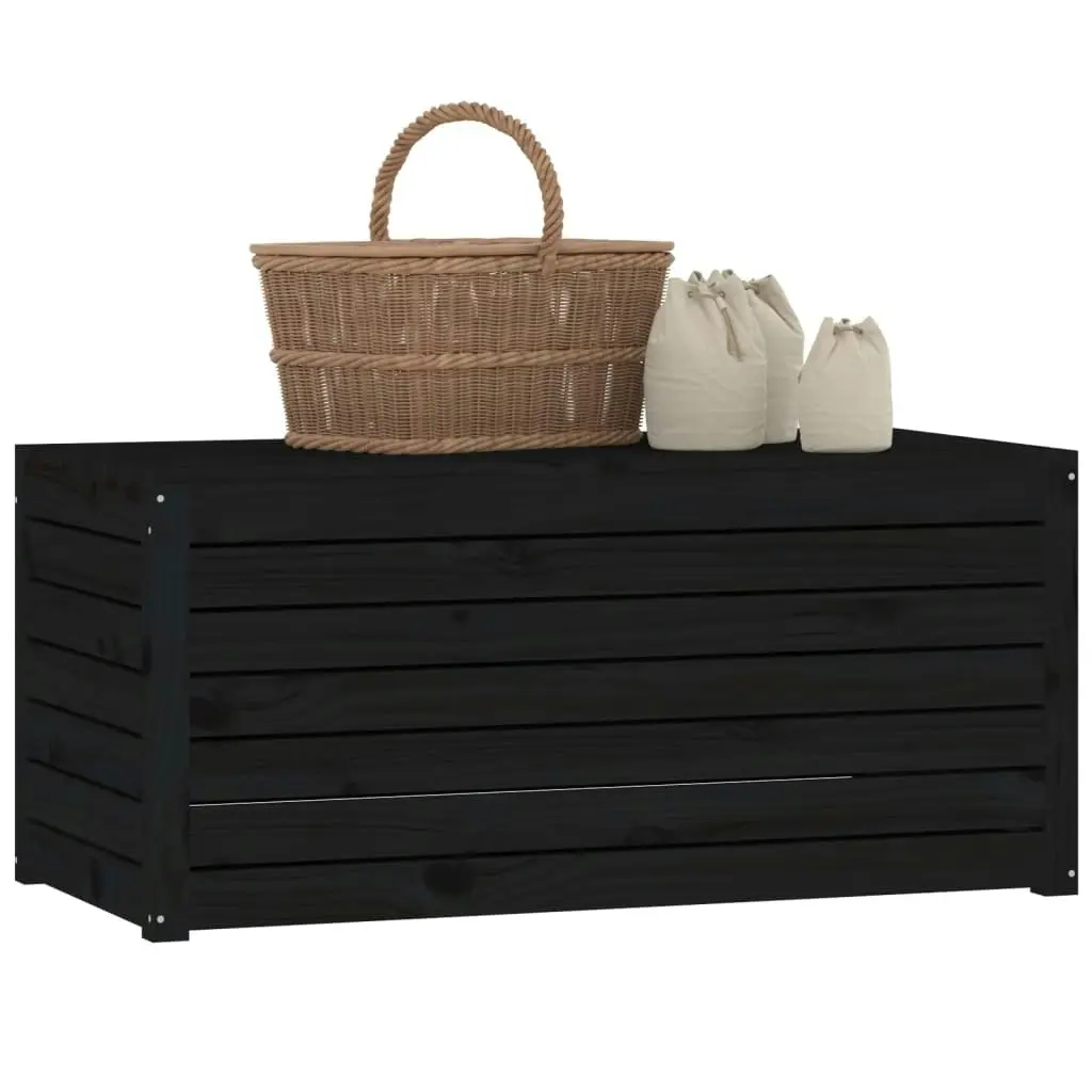 Garden Box Black 101x50.5x46.5 cm Solid Wood Pine 823952