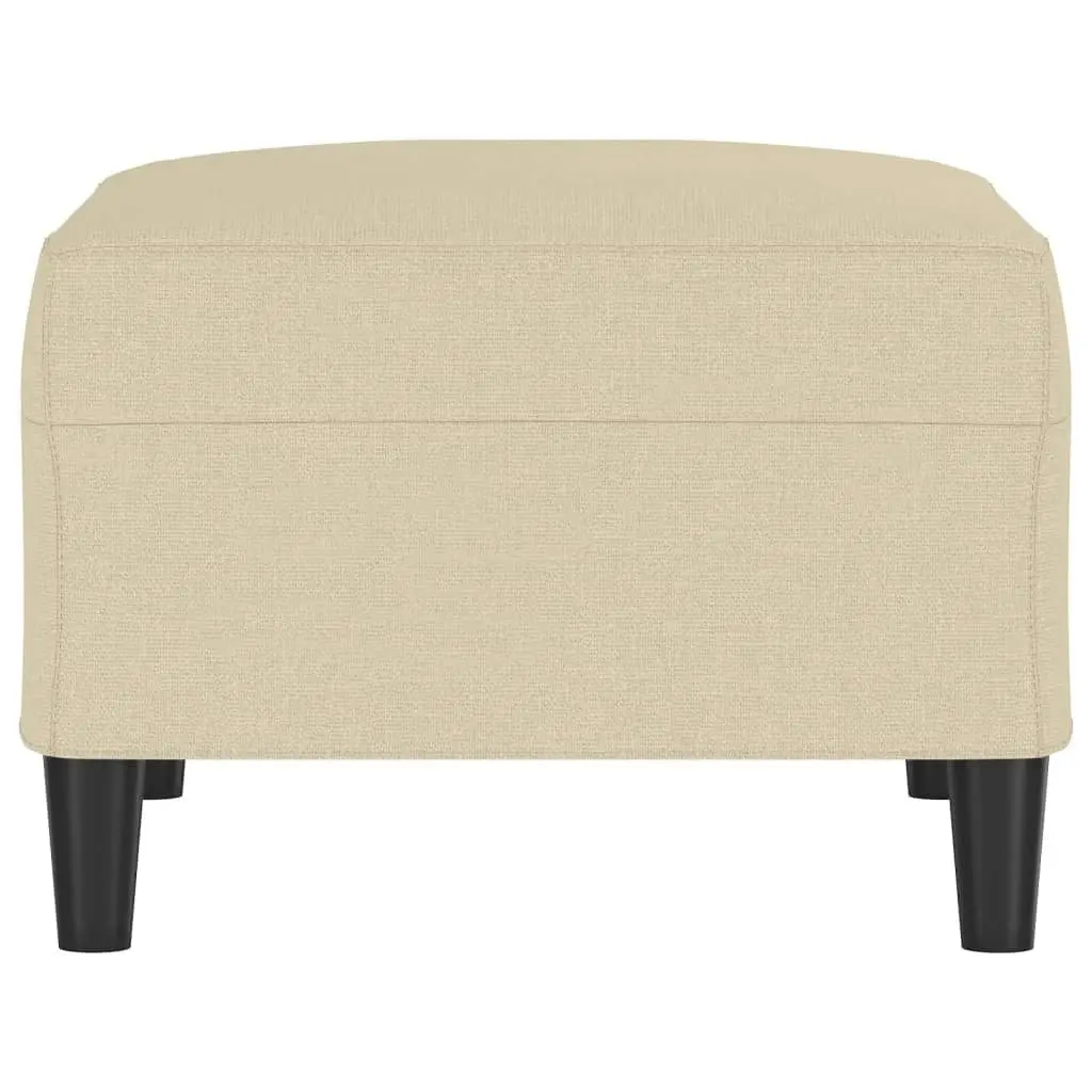 Footstool Cream 70x55x41 cm Fabric 349305